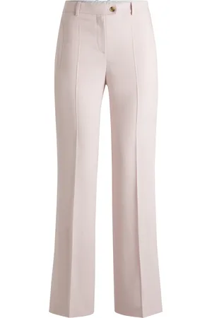HUGO BOSS Pantalones jaspeados con aberturas en los bajos