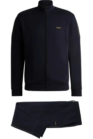 HUGO BOSS Conjunto de chándal de algodón interlock con detalles de logotipo