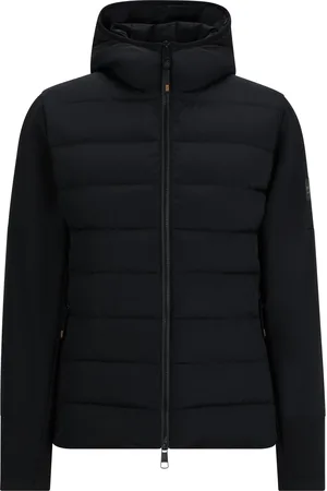 HUGO BOSS Chaqueta acolchada híbrida para equitación con parche de logo
