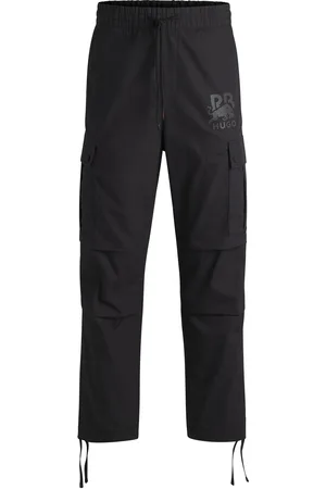 HUGO BOSS Pantalones regular fit x RB con logo de carbono sutil