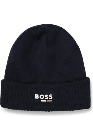 HUGO BOSS Gorro de punto en algodón para niños con logo de efecto de goma