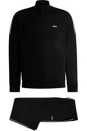HUGO BOSS Conjunto de chándal de algodón interlock con detalles de logotipo