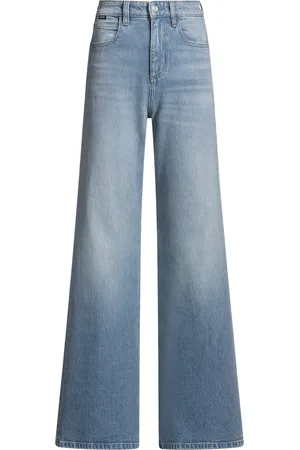 HUGO BOSS Vaqueros de pernera acampanada en cómodo denim elástico en tono azul