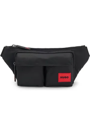 HUGO BOSS Riñonera de sarga mate con bolsillos con solapa