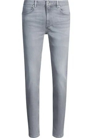HUGO BOSS Jeans extra slim fit de denim elástico gris plateado