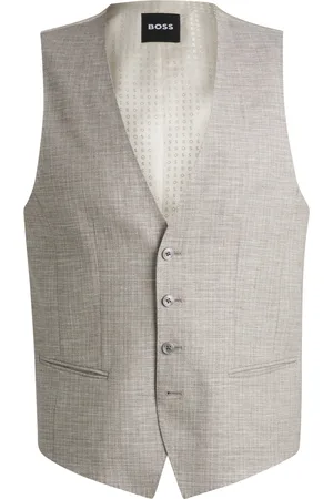 HUGO BOSS Chaleco slim fit con detalle de logotipo en el forro