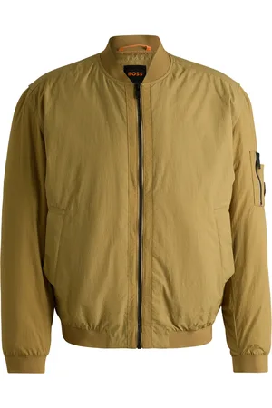 HUGO BOSS Chaqueta bomber repelente al agua con insignia de logo
