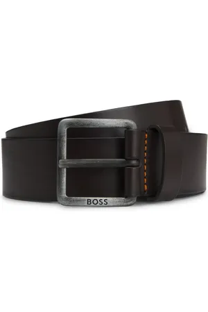 HUGO BOSS Cinturón de piel con hebilla con logo