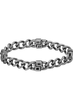 HUGO BOSS Brazalete de cadena con monogramas Double B