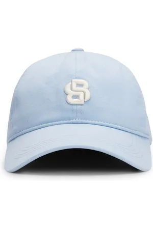 HUGO BOSS Gorra de algodón con monograma Double B bordado