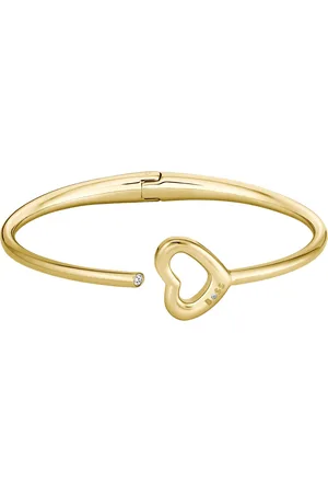 HUGO BOSS Brazalete dorado con detalle de corazón