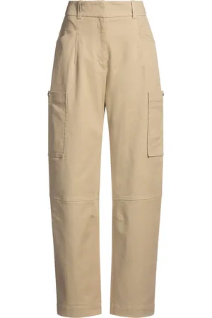 HUGO BOSS Pantalones relaxed fit de sarga de algodón elástico