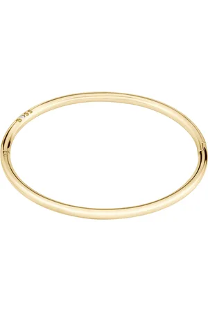 HUGO BOSS Brazalete dorado con detalle de logo