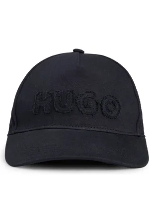 HUGO BOSS Gorra de sarga de algodón con logo sin rematar