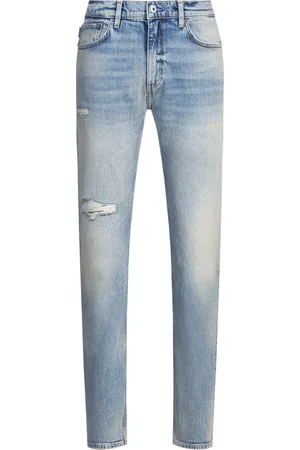 HUGO BOSS Jeans slim fit de denim elástico con tinte azul medio