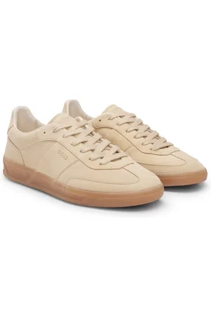 HUGO BOSS Deportivas de ante con cordones y detalles de logo