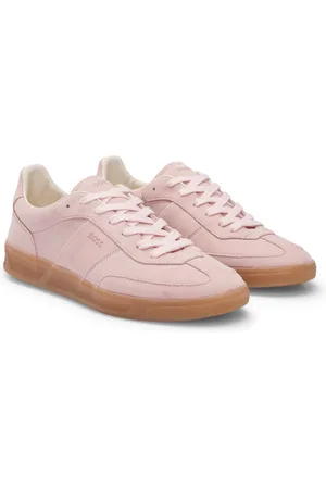 HUGO BOSS Deportivas de ante con cordones y detalles de logo
