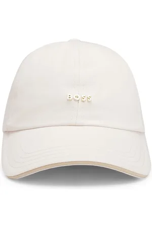 HUGO BOSS Gorra de sarga de algodón con detalle de logotipo metálico