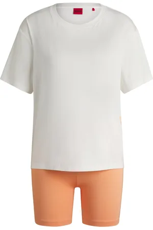 HUGO BOSS Conjunto de pijama de camiseta y shorts de punto