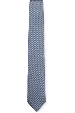 HUGO BOSS Corbata de mezcla de seda con estampado en jacquard