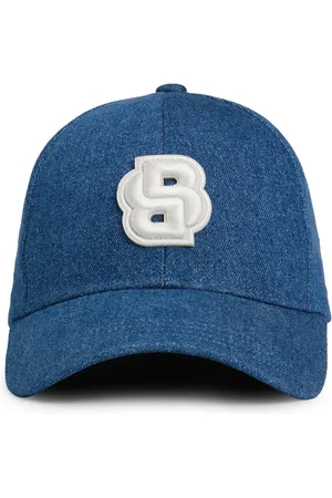 HUGO BOSS Gorra de denim con monograma Double B