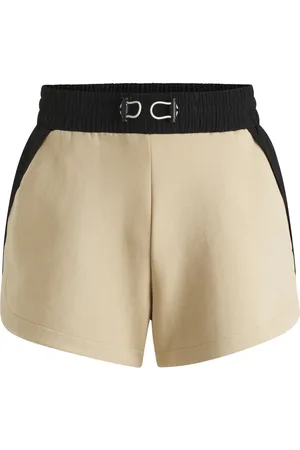 HUGO BOSS Shorts deportivos de algodón con parte trasera en contraste