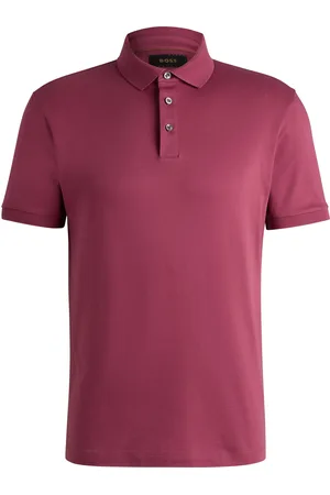 HUGO BOSS Polo regular fit de algodón italiano mercerizado