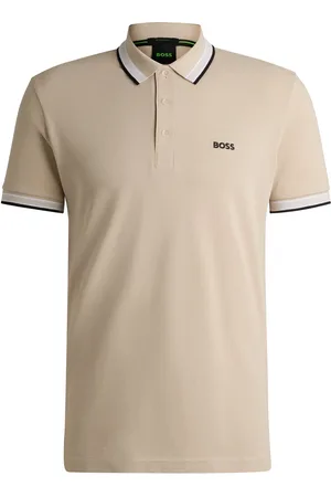 HUGO BOSS Polo Paddy de piqué de algodón con logo en el reverso del cuello
