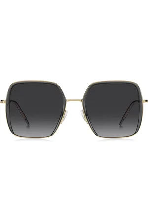 HUGO BOSS Gafas de sol de acetato con acero en tono dorado