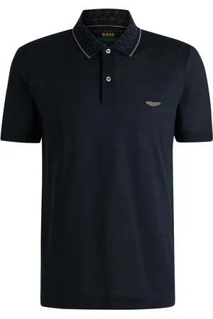 HUGO BOSS Polo x ASTON MARTIN de algodón, lino y seda