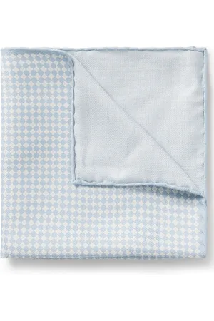 HUGO BOSS Pañuelo de bolsillo de seda con estampado digital