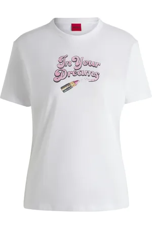 HUGO BOSS Camiseta de punto de algodón con estampado gráfico