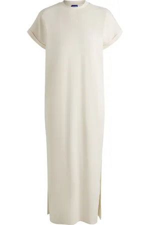 HUGO BOSS Vestido estilo camiseta de algodón con logo Happy