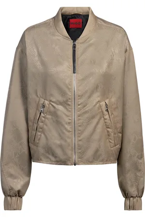 HUGO BOSS Cazadora bomber repelente al agua con jacquard de serpiente