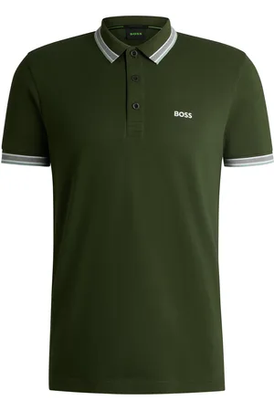 HUGO BOSS Polo Paddy de piqué de algodón con logo en el reverso del cuello