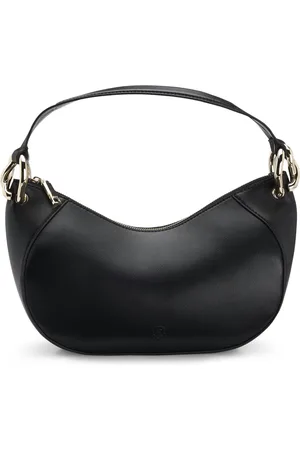 HUGO BOSS Bolso hobo de piel sintética con herrajes entrelazados