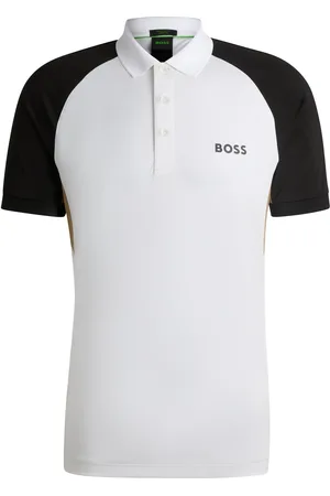 HUGO BOSS Polo Paddy activo con bloques de color y apliques de malla