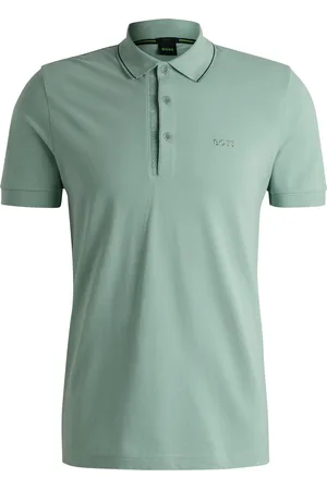 HUGO BOSS Polo slim fit en piqué de algodón con logotipo a tono