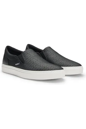HUGO BOSS Zapatos sin cordones con logo en la pala