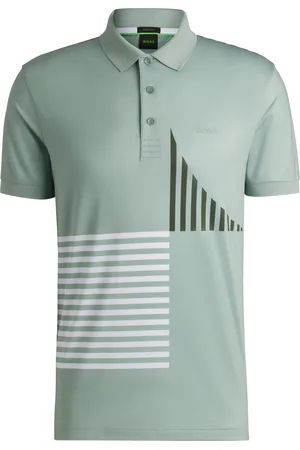 HUGO BOSS Polo Paddy Active de punto elástico con estampado digital