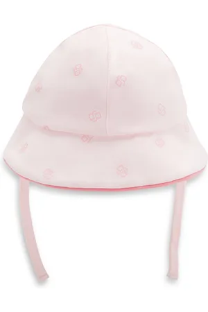 HUGO BOSS Gorro para bebés de algodón con monogramas Double B