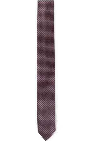 HUGO BOSS Corbata formal con estampado moderno