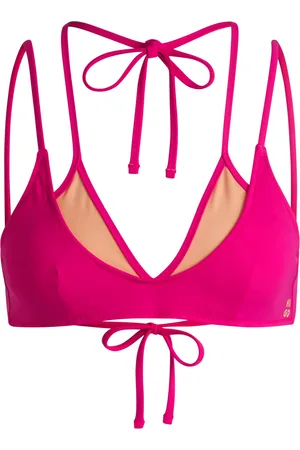 HUGO BOSS Top de bikini atado al cuello en dos tonos con diseño a capas