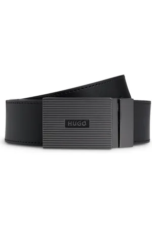HUGO BOSS Cinturón reversible de piel italiana con una hebilla con placa