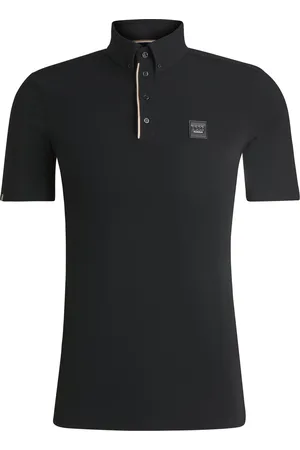 HUGO BOSS Camisa de entrenamiento para equitación en piqué elástico