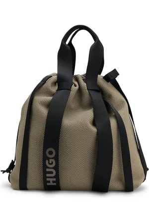 HUGO BOSS Bolso tote con estructura de punto y cierre de cordón