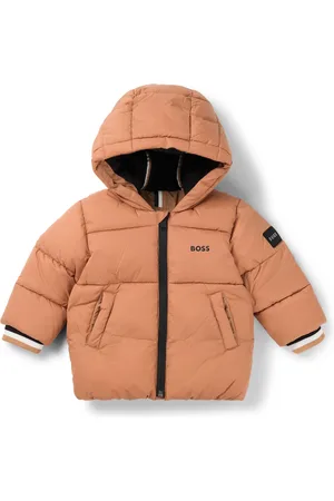 HUGO BOSS Chaqueta acolchada para niños con detalles de logos