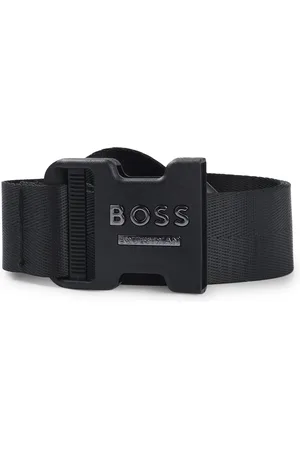 HUGO BOSS Cinturón de cincha para equitación con gancho para guantes
