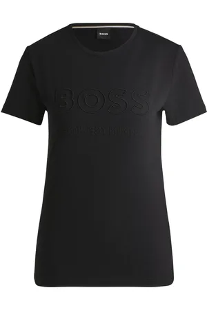 HUGO BOSS Camiseta de equitación en algodón elástico con logo bordado