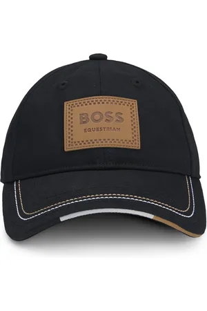 HUGO BOSS Gorra para equitación con parche con logo de inspiración retro